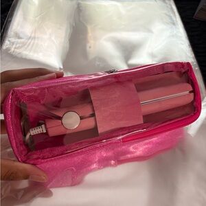 Travel Mini Pink Hair Straightener with Case